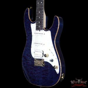 James Tyler USA Studio Elite HD Quilted Maple Top Flame Maple Neck Ebony Fingerboard Royal Blue - Image 2
