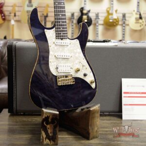James Tyler USA Studio Elite HD Quilted Maple Top Flame Maple Neck Ebony Fingerboard Royal Blue - Image 11