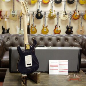 James Tyler USA Studio Elite HD Quilted Maple Top Flame Maple Neck Ebony Fingerboard Royal Blue - Image 13