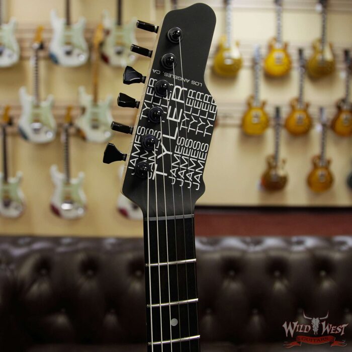 James Tyler USA 2019 NAMM Studio Elite HD HSS Macassar Ebony Fretboard Black & Silver Shmear - Image 7