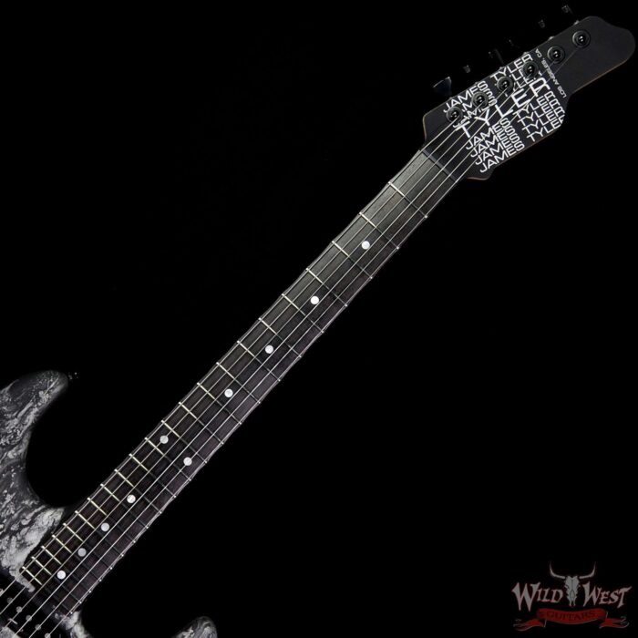 James Tyler USA 2019 NAMM Studio Elite HD HSS Macassar Ebony Fretboard Black & Silver Shmear - Image 8