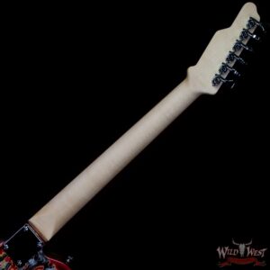 James Tyler USA Tylerbastar HH with Midboost Preamp Burning Water 2K Bare Wood Arm Contour - Image 5