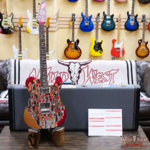 James Tyler USA Tylerbastar HH with Midboost Preamp Burning Water 2K Bare Wood Arm Contour - Image 6