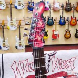 James Tyler USA Tylerbastar HH with Midboost Preamp Burning Water 2K Bare Wood Arm Contour - Image 7