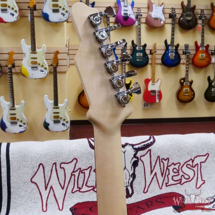 James Tyler USA Tylerbastar HH with Midboost Preamp Burning Water 2K Bare Wood Arm Contour - Image 10