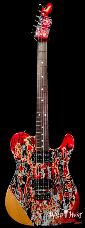 James Tyler USA Tylerbastar HH with Midboost Preamp Burning Water 2K Bare Wood Arm Contour