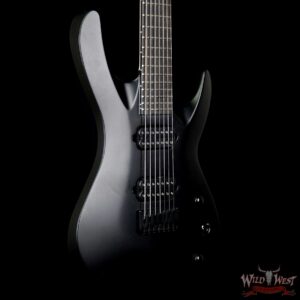 Jackson USA Select B7 Deluxe Neck Thru HH 7-String Baritone Satin Black - Image 4