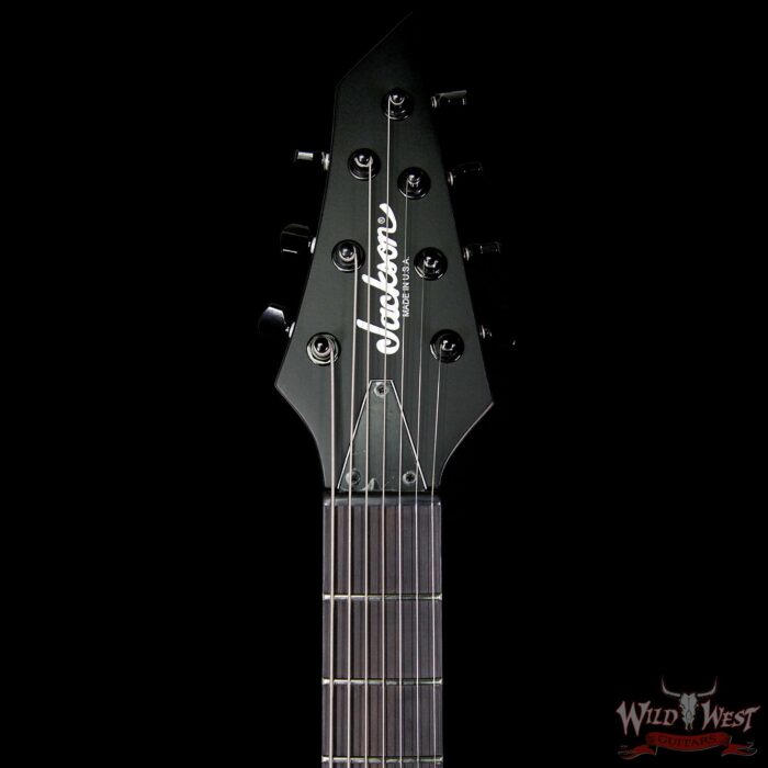 Jackson USA Select B7 Deluxe Neck Thru HH 7-String Baritone Satin Black - Image 8