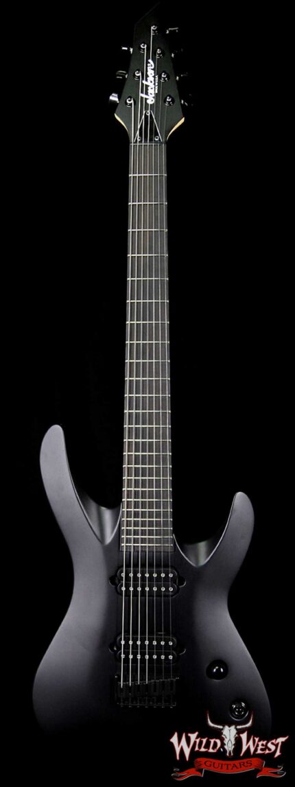 Jackson USA Select B7 Deluxe Neck Thru HH 7-String Baritone Satin Black
