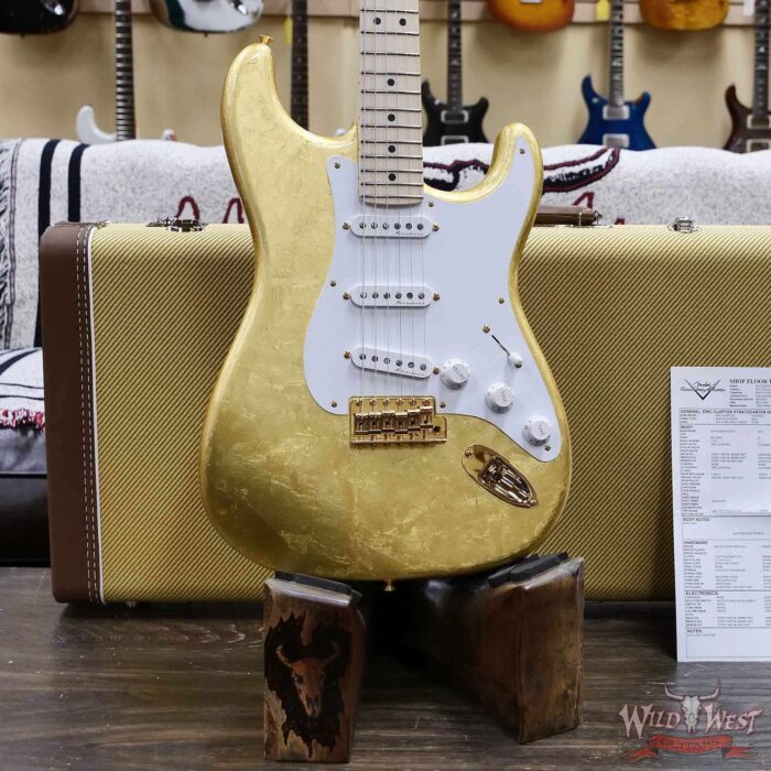 Fender Custom Shop Todd Krause Masterbuilt Eric Clapton Signature Stratocaster NOS Gold Leaf 8.00 lbs - Image 8