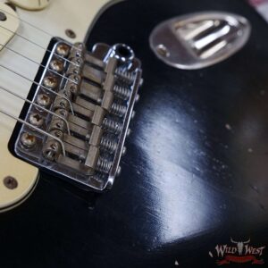 John Cruz Custom Guitars Crossville ST Rosewood Fingerboard Matching Color Headstock Whole Lotta Playing Black - Image 9