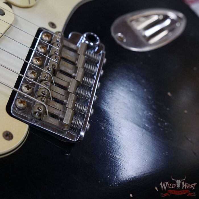 John Cruz Custom Guitars Crossville ST Rosewood Fingerboard Matching Color Headstock Whole Lotta Playing Black - Image 9