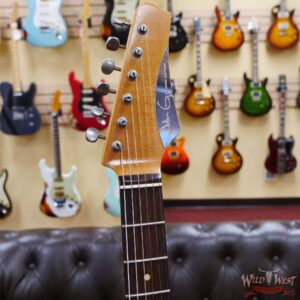 John Cruz Custom Guitars Premier Fifty Crossville ST Regal Turquoise with India Ivory Strip - Image 7