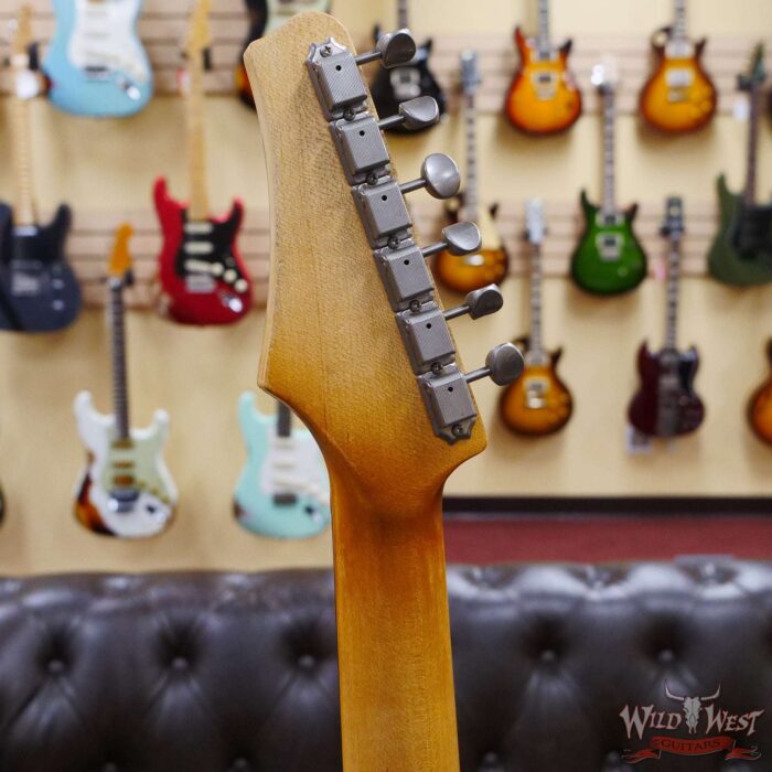 John Cruz Custom Guitars Premier Fifty Crossville ST Regal Turquoise with India Ivory Strip - Image 10