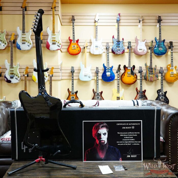 Jim Root Collection 2006 Gibson Firebird Studio Black 8.30 LBS - Image 9