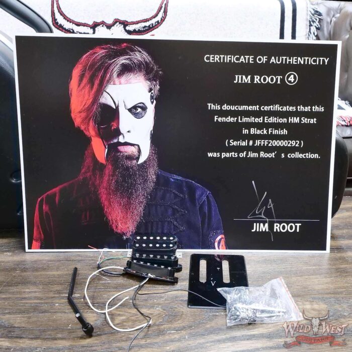 Jim Root Collection Custom Modified Fender Limited Edition HM Strat Floyd Rose Black 7.55 LBS - Image 12