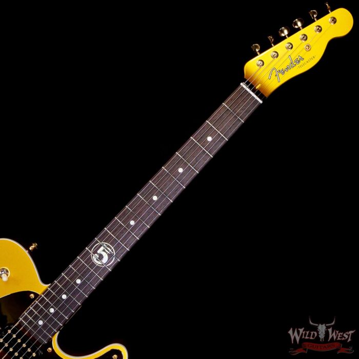 2025 Fender Custom Shop Wild West Guitars Exclusive Jason Smith Masterbuilt John 5 “Goldie” Telecaster HH NOS Frost Gold 8.20 lbs - Image 4