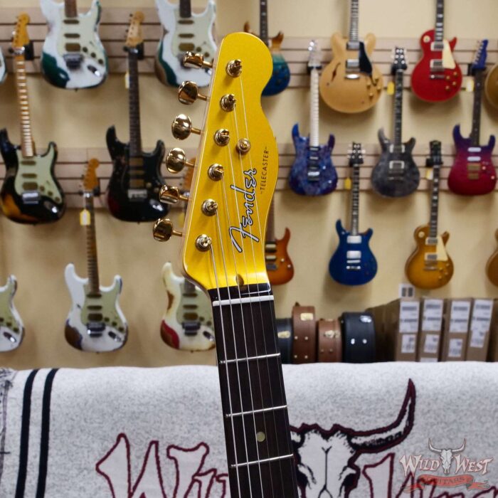 2025 Fender Custom Shop Wild West Guitars Exclusive Jason Smith Masterbuilt John 5 “Goldie” Telecaster HH NOS Frost Gold 8.20 lbs - Image 7