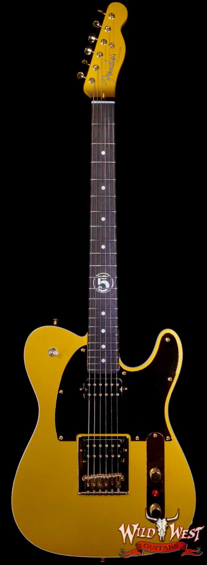 2025 Fender Custom Shop Wild West Guitars Exclusive Jason Smith Masterbuilt John 5 “Goldie” Telecaster HH NOS Frost Gold 8.20 lbs - Image 1