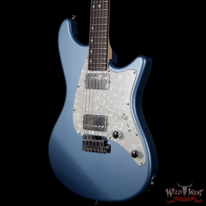 John Page Classic Ashburn HH Rosewood Fretboard Pelham Blue with G&G Hardshell Case w/JPC Logo - Image 2