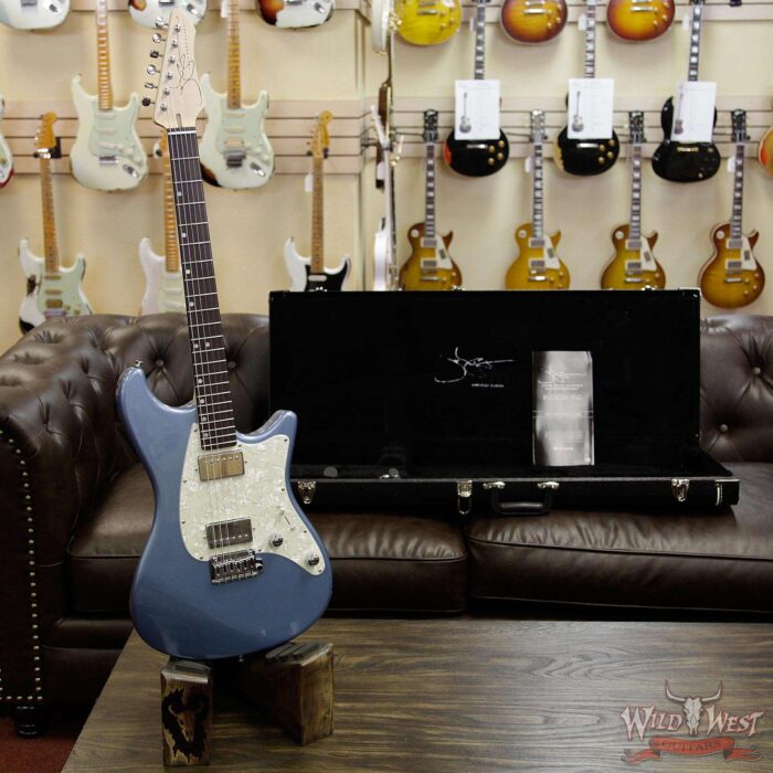 John Page Classic Ashburn HH Rosewood Fretboard Pelham Blue with G&G Hardshell Case w/JPC Logo - Image 12