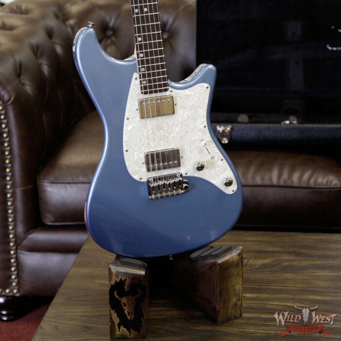 John Page Classic Ashburn HH Rosewood Fretboard Pelham Blue with G&G Hardshell Case w/JPC Logo - Image 13