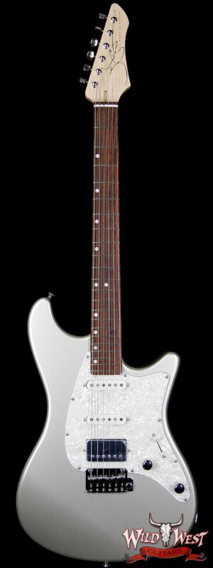 John Page Classic Ashburn HSS Rosewood Fretboard Inca Silver with G&G John Page Logo Hardshell Case
