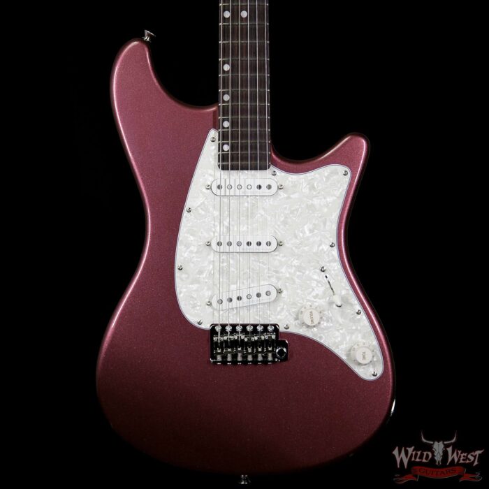 John Page Classic Ashburn SSS Limited 27 of 40 Rosewood Fretboard Burgundy Mist Metallic w/G&G Case - Image 3