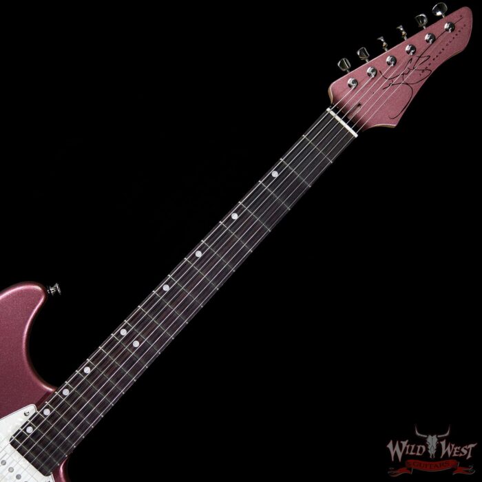 John Page Classic Ashburn SSS Limited 27 of 40 Rosewood Fretboard Burgundy Mist Metallic w/G&G Case - Image 9