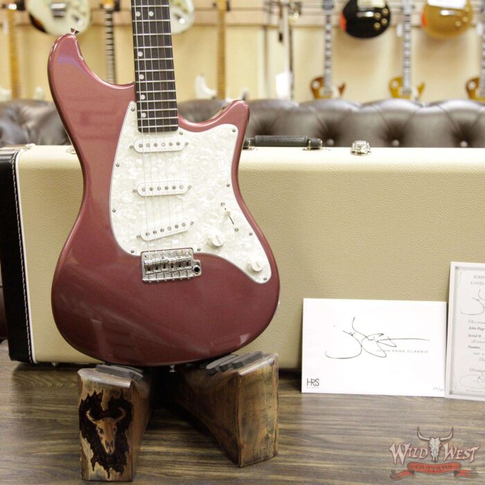 John Page Classic Ashburn SSS Limited 27 of 40 Rosewood Fretboard Burgundy Mist Metallic w/G&G Case - Image 13