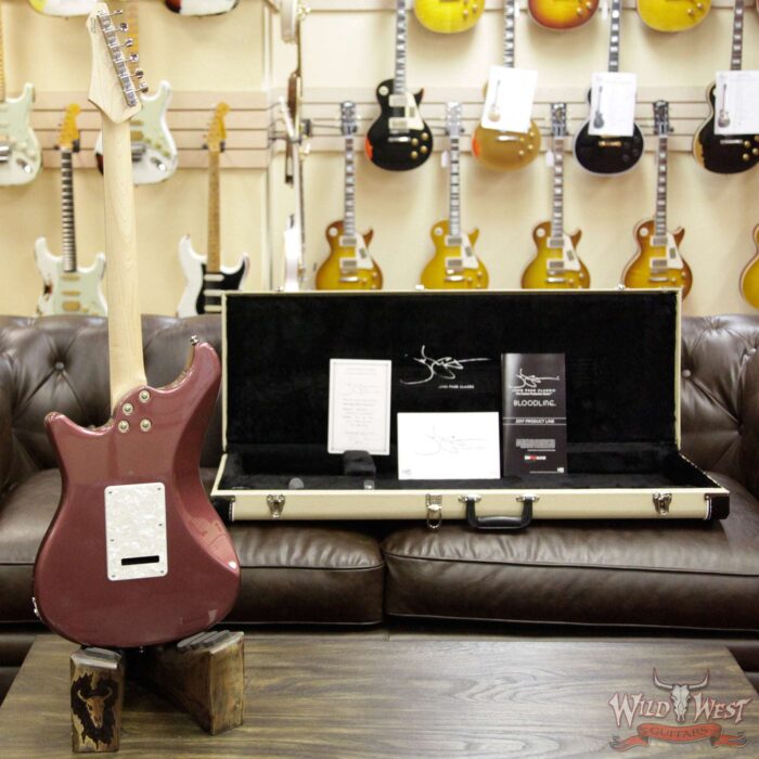 John Page Classic Ashburn SSS Limited 27 of 40 Rosewood Fretboard Burgundy Mist Metallic w/G&G Case - Image 14