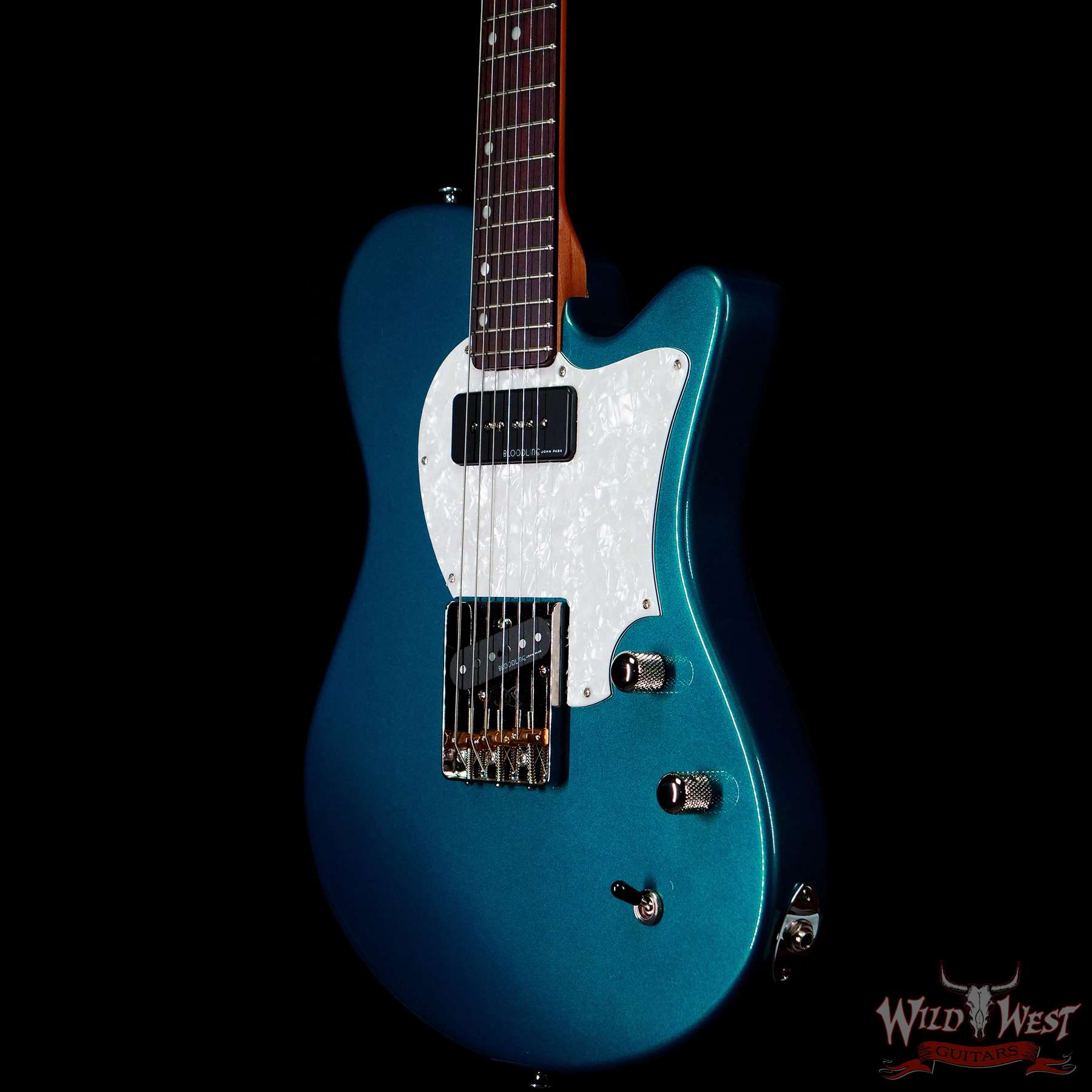 johnpageclassic-usa-0121012-br__wwg.jpg John Page Classic USA AJ P90 Rosewood Fingerboard Candy Apple Teal - Image 2