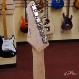 John Page Classic USA AJ Flame Maple Top Rosewood Fingerboard P90/Humbucker Trans Aqua - Image 10