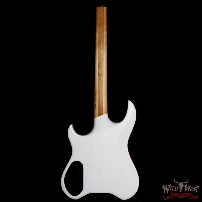 Jim Root Collection Kiesel Vader 6 Satin White Headless Electric Guitar - Image 4