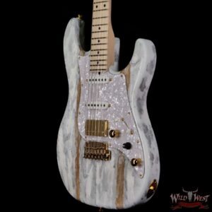 James Tyler USA Studio Elite HD HSS Maple Fingerboard with Midboost Preamp White Shmear Semi-Gloss Finish - Image 2
