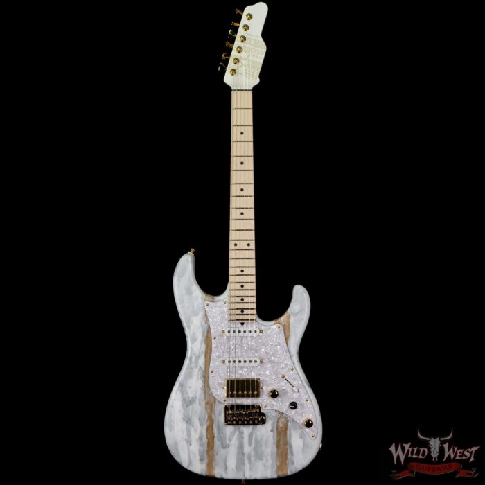 James Tyler USA Studio Elite HD HSS Maple Fingerboard with Midboost Preamp White Shmear Semi-Gloss Finish - Image 3