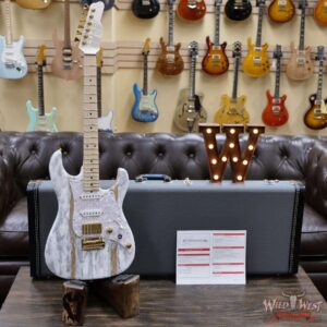James Tyler USA Studio Elite HD HSS Maple Fingerboard with Midboost Preamp White Shmear Semi-Gloss Finish - Image 6