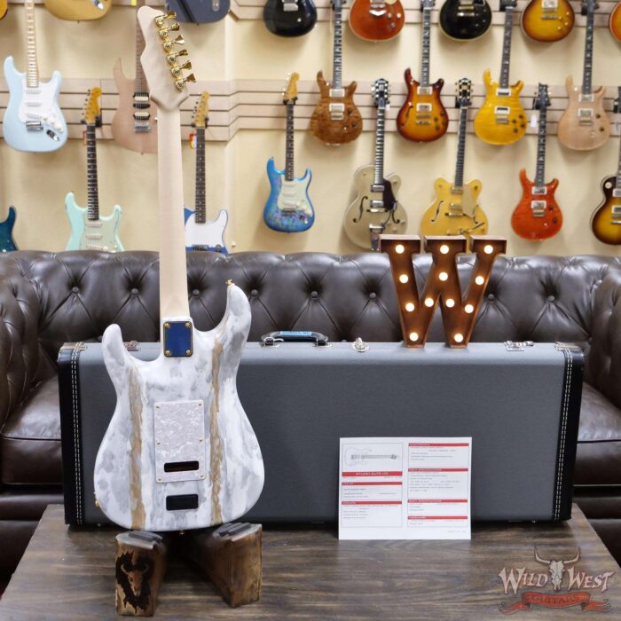 James Tyler USA Studio Elite HD HSS Maple Fingerboard with Midboost Preamp White Shmear Semi-Gloss Finish - Image 9