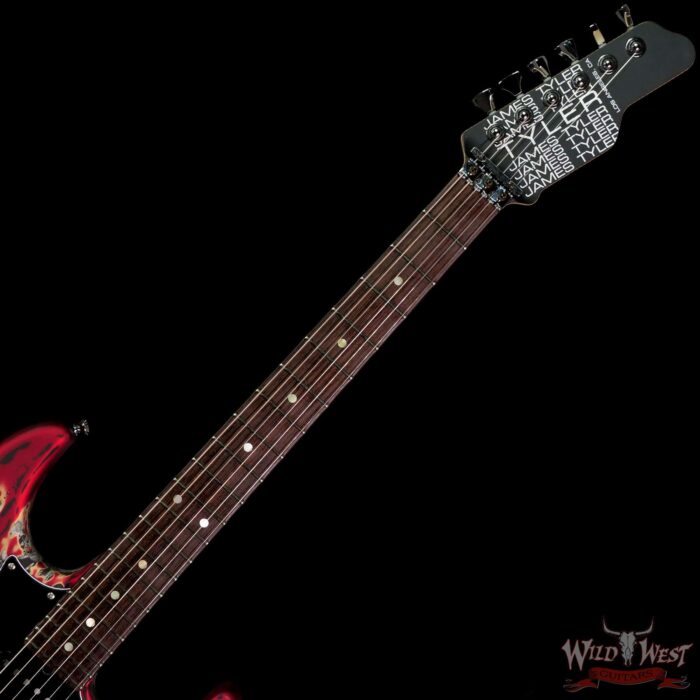 James Tyler USA Studio Elite Burning Water 2K Floyd Rose Rosewood Fingerboard with Midboost Preamp - Image 4