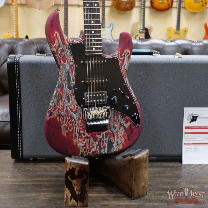 James Tyler USA Studio Elite Burning Water 2K Floyd Rose Rosewood Fingerboard with Midboost Preamp - Image 8