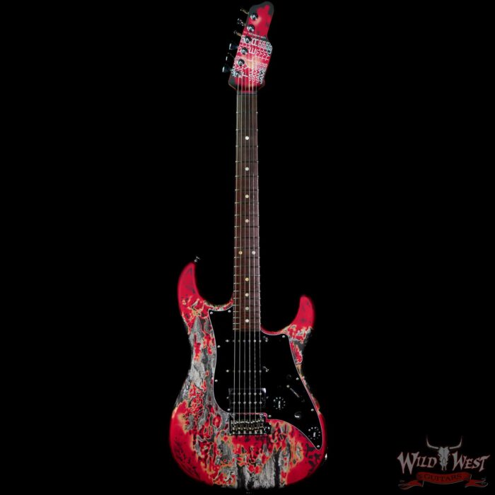 James Tyler USA Studio Elite Burning Water 2K Rosewood Board Matching Headstock Midboost Preamp Humbucker Split - Image 3