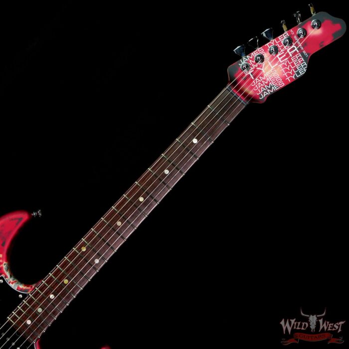 James Tyler USA Studio Elite Burning Water 2K Rosewood Board Matching Headstock Midboost Preamp Humbucker Split - Image 4
