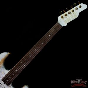 James Tyler USA Studio Elite HD Rosewood Fingerboard Midboost Preamp and Humbucker Split Semi-Gloss White Shmear - Image 4