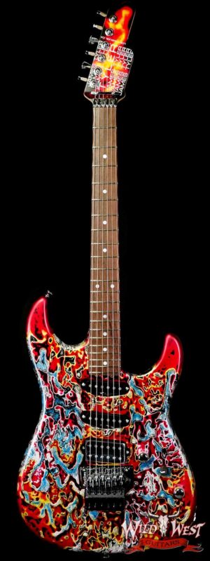 James Tyler USA Studio Elite HD Floyd Rose HSS Rosewood Fingerboard Midboost Preamp Humbucker Split Burning Water