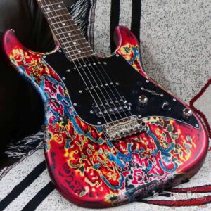 James Tyler USA Studio Elite HD Brazilian Rosewood Fingerboard Midboost Preamp Humbucker Split Burning Water - Image 8