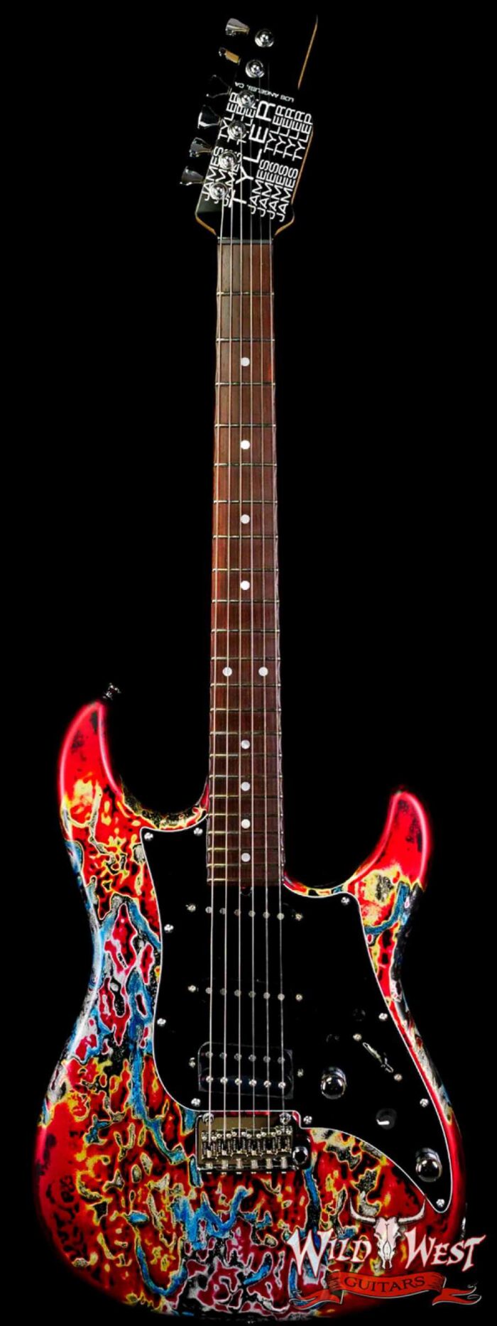 James Tyler USA Studio Elite HD Brazilian Rosewood Fingerboard Midboost Preamp Humbucker Split Burning Water - Image 1