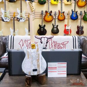 James Tyler USA Mongoose Special Mahogany Body with Maple Top Semi-Hollow Body White Shmear - Image 9