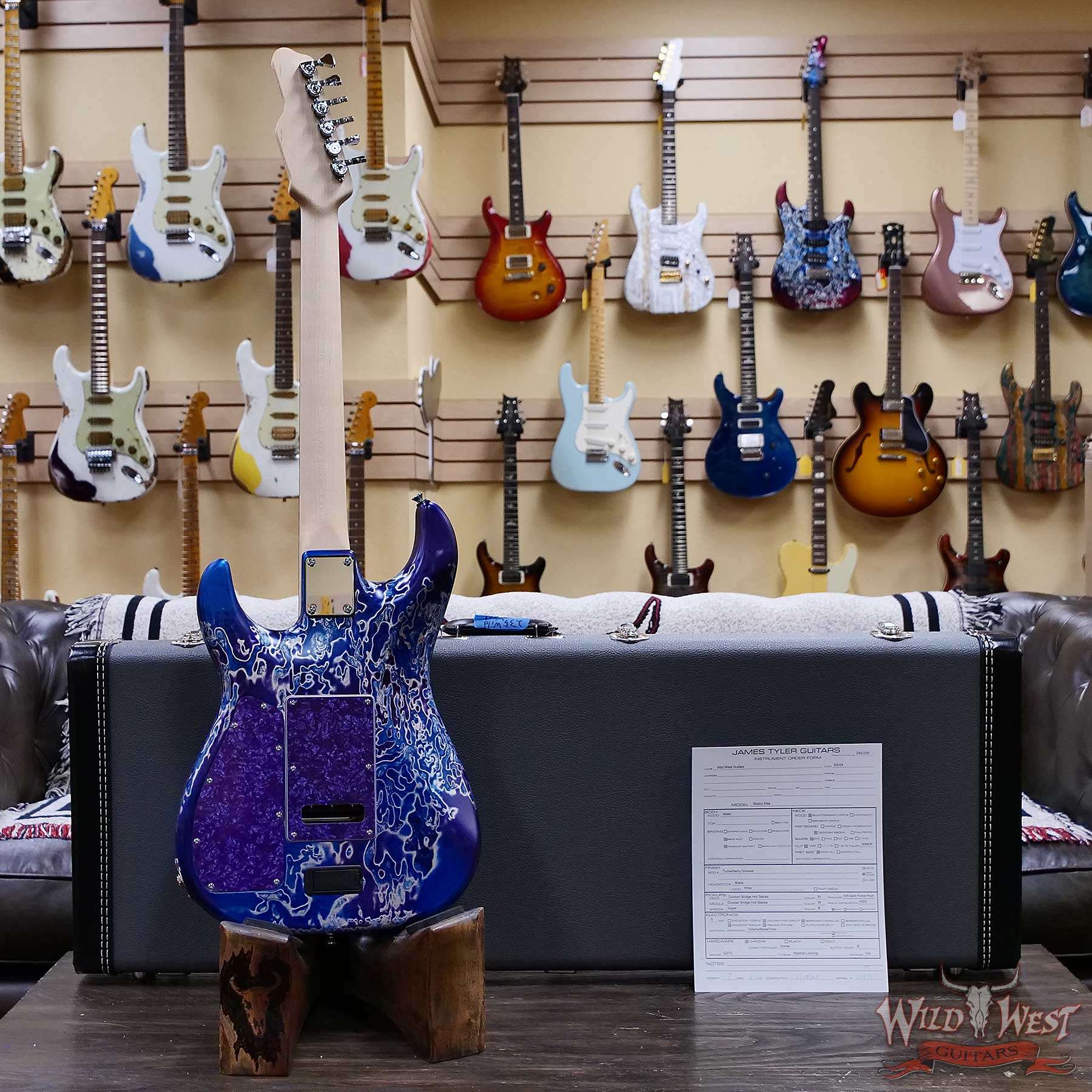jt-24317-d5__wwg.jpg James Tyler USA Studio Elite HSS Rear Rout Ebony Fingerboard Tuckerberry Shmear 7.35 LBS - Image 11
