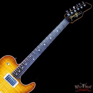 James Tyler USA Mongoose Special Flame Maple Top Brazilian Rosewood Fingerboard Honey Burst 6.80 LBS (US Only / No International Shipping) - Image 4