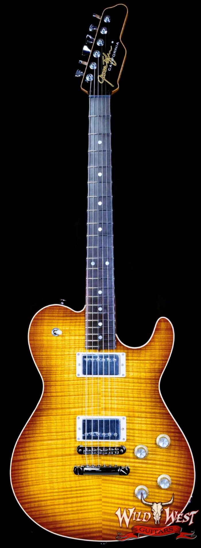 James Tyler USA Mongoose Special Flame Maple Top Brazilian Rosewood Fingerboard Honey Burst 6.80 LBS (US Only / No International Shipping) - Image 1